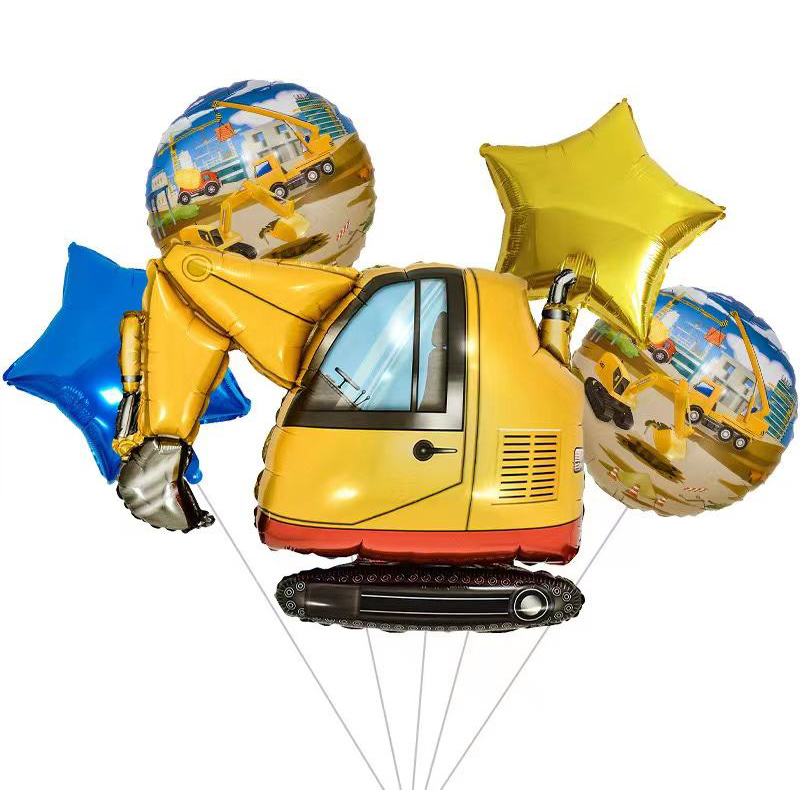 Фонтан із кульок техніка | Екскаватор