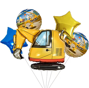 Фонтан із кульок техніка | Екскаватор