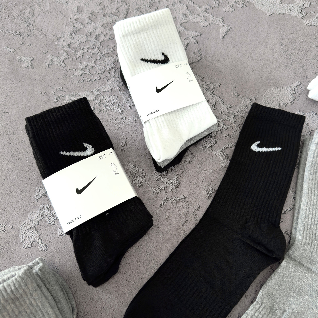Шкарпетки чоловічі Nike набір 3 Пари високих шкарпеток найк