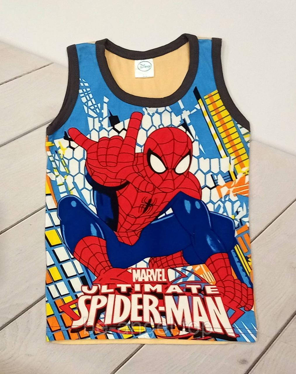 Майка "Мультяшки" Spіder-man MARVEL, бежева на спині, фото 1