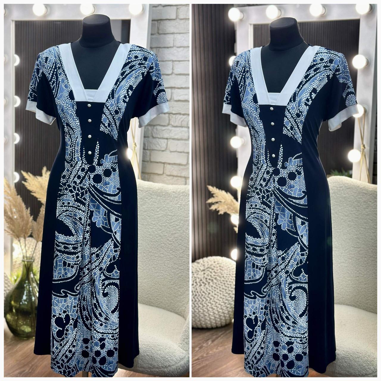 Стильна жіноча сукня, тканина "Трикотаж Масло" розмір 58