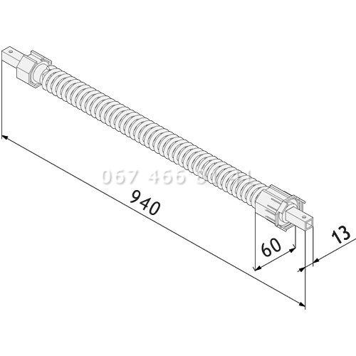 Пружинно-інерційний механізм для ролет 60-62-12