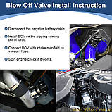 Перепускний клапан турбіни 50мм клапан скидання тиску повітря турбіни клапан BLOW OFF PQY TIAL 50MM, фото 8