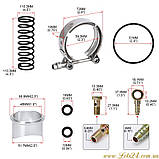 Перепускний клапан турбіни 50мм клапан скидання тиску повітря турбіни клапан BLOW OFF PQY TIAL 50MM, фото 5