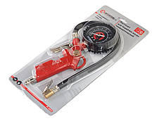 Пістолет для підкачування шин, з манометром 63 мм пневматичний, 10 атм