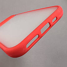 Чохол для Apple iPhone 11 Pro матовий із закритою камерою чохол на телефон айфон 11 про червоний cur, фото 4