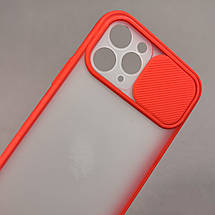 Чохол для Apple iPhone 11 Pro матовий із закритою камерою чохол на телефон айфон 11 про червоний cur, фото 3