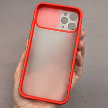 Чохол для Apple iPhone 11 Pro матовий із закритою камерою чохол на телефон айфон 11 про червоний cur, фото 2
