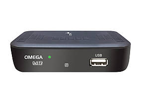 Цифровий ТВ тюнер DVB-T2 4you OMEGA mini для телевізора, GX6705, покращене охолодження, 2USB