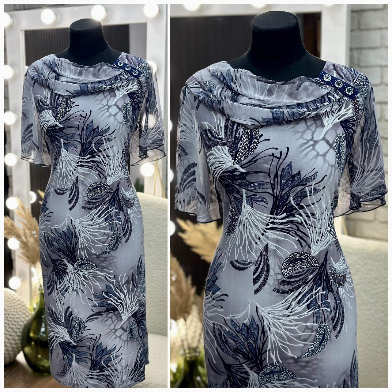 Стильна жіноча сукня, тканина "Трикотаж Масло" 54, 56, 58, 60, 62 розмір 54