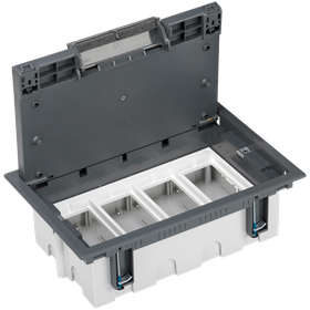 Підлогова коробка Simon 8хK45 модулі 4хCIMA глибина 93-128 мм 170х265 мм