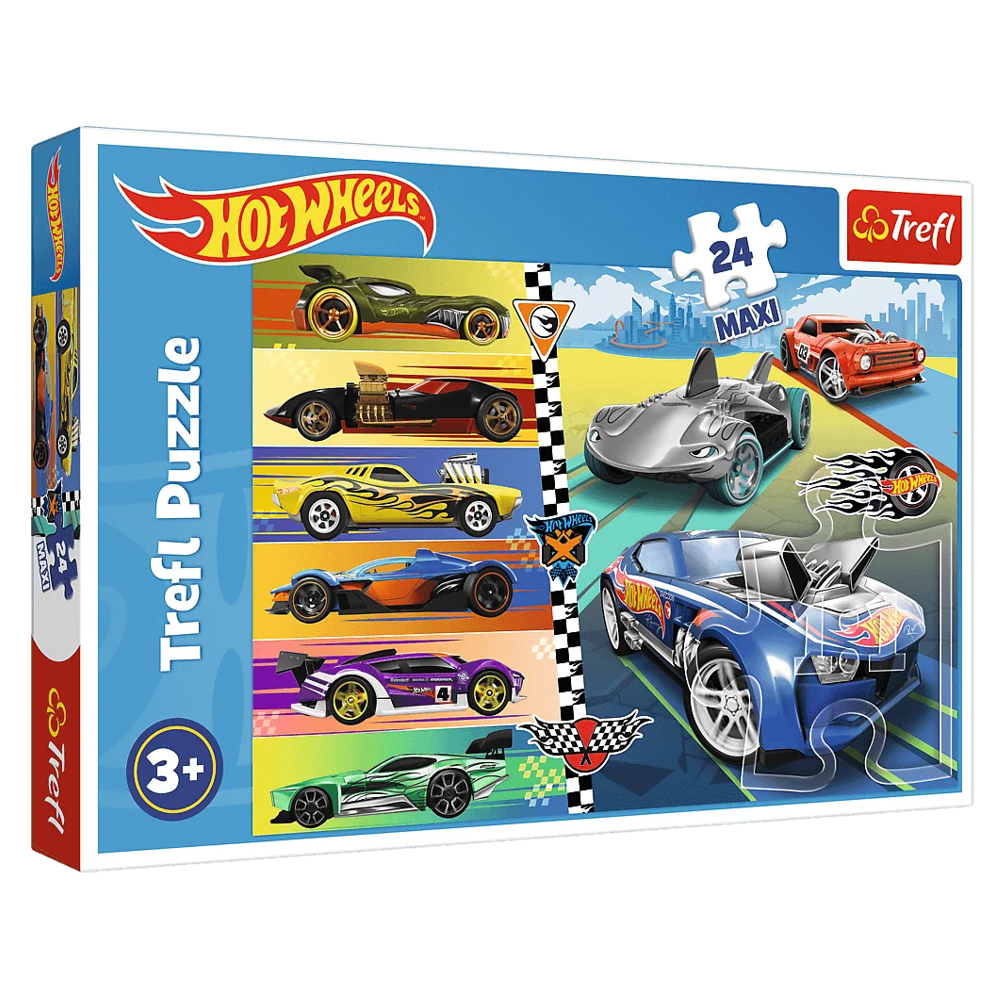 Пазл "Швидкі перегони. Hot Wheels", 24 елементи Trefl Maxi (5900511143621)