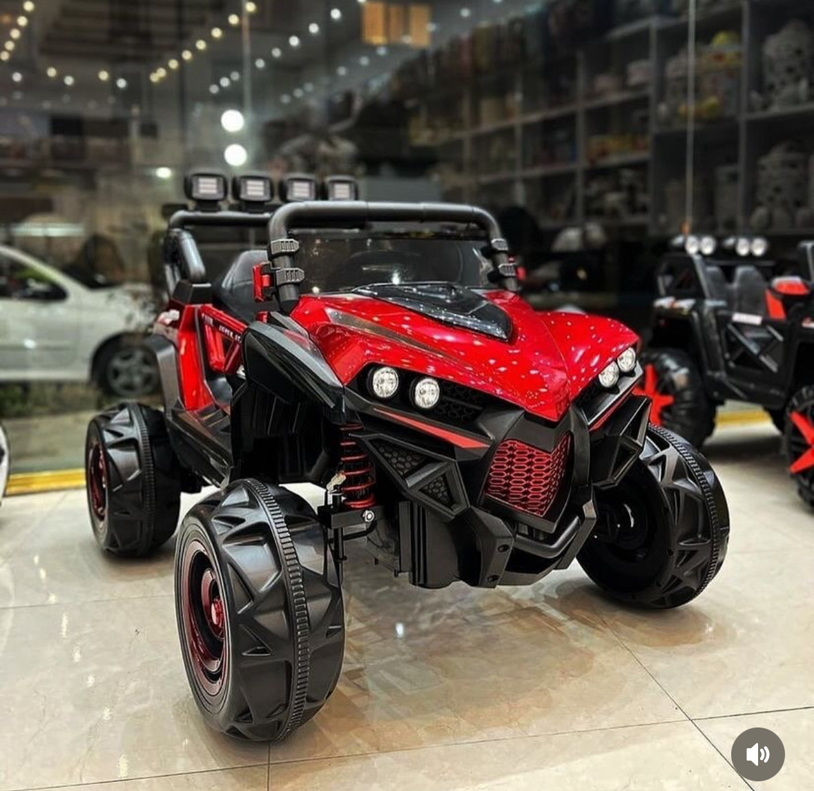 Дитячий електромобіль Баггі джип 4x4 Bambi M 3804 EBLR-3 червоний, фото 1
