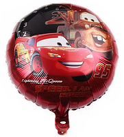 Куля фольгована кругла Тачки Маквін та Метр-2 (Китай)