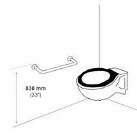 Поручень для інвалідів прямий BR0600CS, фото 3