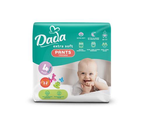 Трусики підгузки Dada Extra Soft Maxi 4 (9-15 кг) 32 шт., фото 1