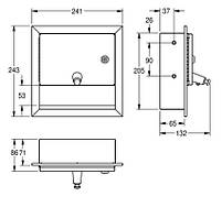 Дозатор рідкого мила вбудований 1 л. матовий RODX619Е, фото 2