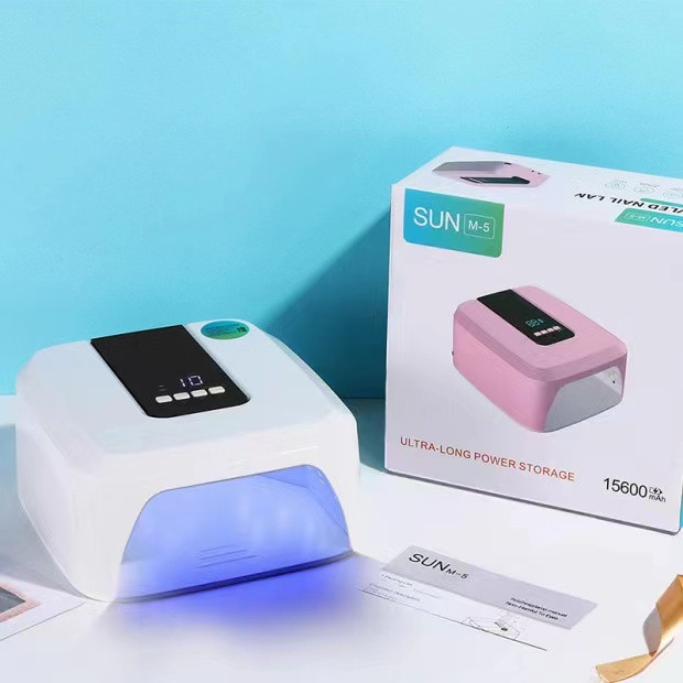 Бездротова лампа для манікюру UV/LED Sun M-5 з акумулятором на 80Вт.(15600mAh)
