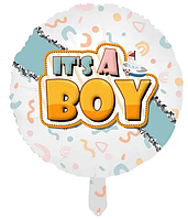 Куля фольгована кругла It's a Boy (Китай)