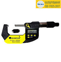 Мікрометр цифровий МКЦ-50-Ф IP65, діапазон 25-50 мм, дискретність 0,001 мм, клас точності 1, Україна.