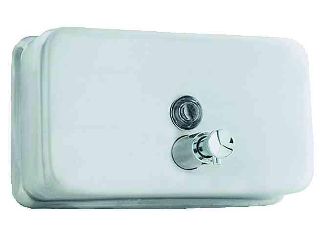 Дозатор для рідкого мила горизонтальний матовий 03002.S, фото 1