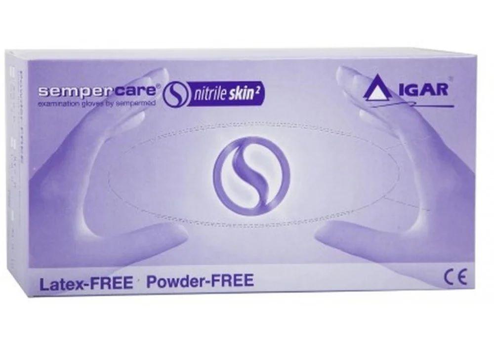 Рукавички нітрилові IGAR Sempercare Skin2 200 шт L Сині
