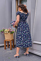 Сукня софт довжина міді з розрізом по стегну, фото 5