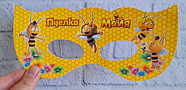 Маска "Бджілка Майя" тематичні дитячі картон -