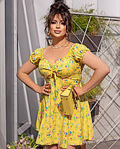 Сукня софт довжина міні з короткими рукавами розмір норма, фото 2