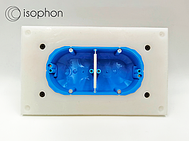 Звукоізоляційний підрозетник на 2 пости Isophon S2-Box