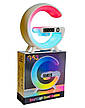 Світильник із бездротовою зарядкою телефону LED Wireless Charging Speaker G63 колонка нічник RGB-підсвічування, фото 7