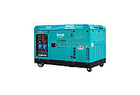 Генератор дизельний INVO DS-13000EA 12/13кВт, 220В у кожусі з електричним запуском, фото 3