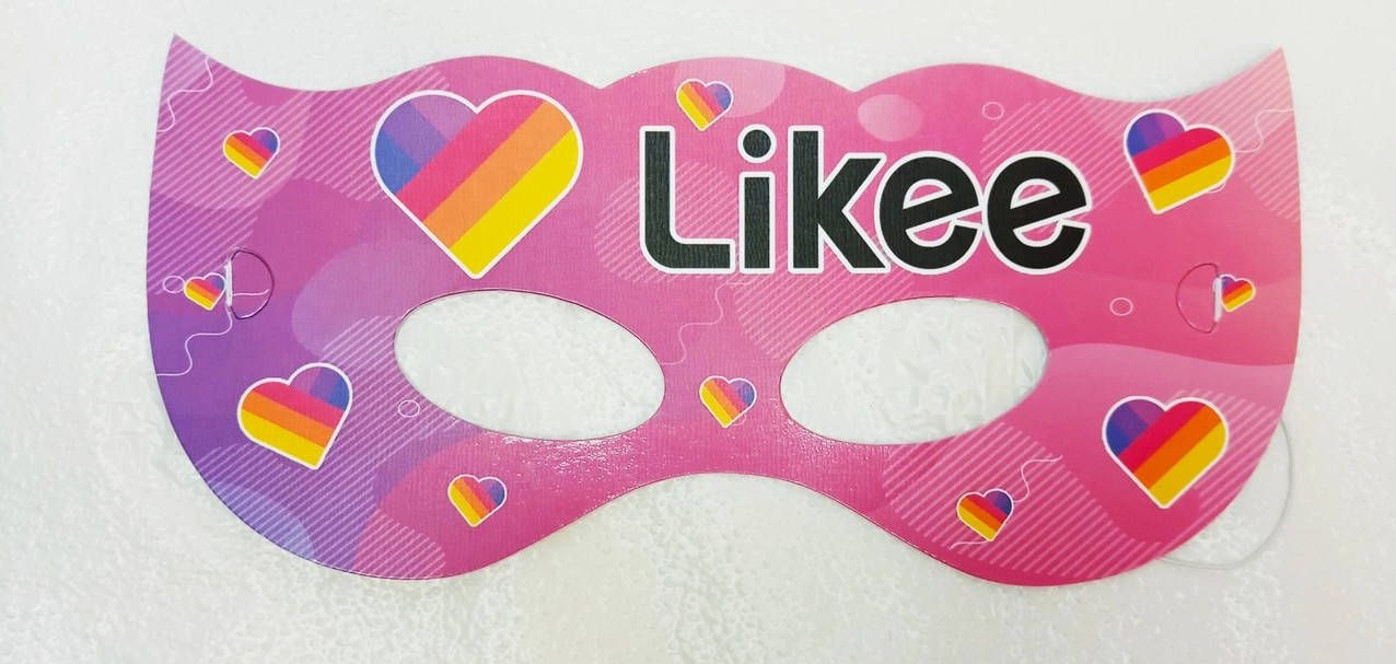Маски Лайки / Likee тематичні дитячі картон -