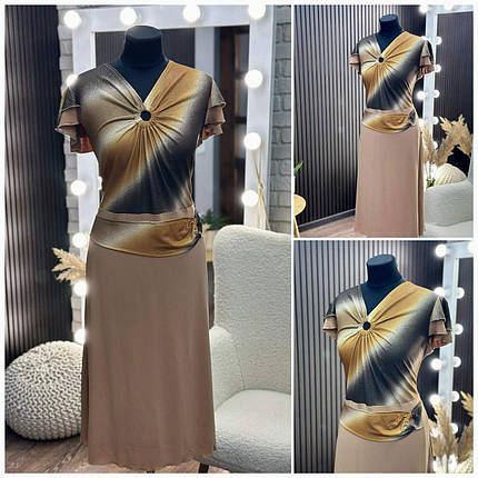 Стильна жіноча сукня, тканина "Трикотаж Масло" 52, 56, 58, 62 розмір 52, фото 1