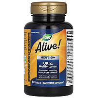 Alive! Комплекс суперефективних мультивітамінів для чоловіків 50+ Nature's Way 60 таблеток, фото 2