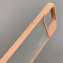 Чохол Apple iPhone 11 Pro Max матовий зі шторкою для камери чохол на айфон 11 про макс персиковий cur, фото 3