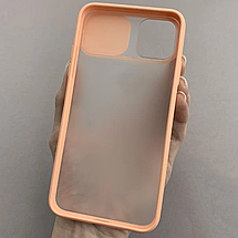 Чохол Apple iPhone 11 Pro Max матовий зі шторкою для камери чохол на айфон 11 про макс персиковий cur, фото 2