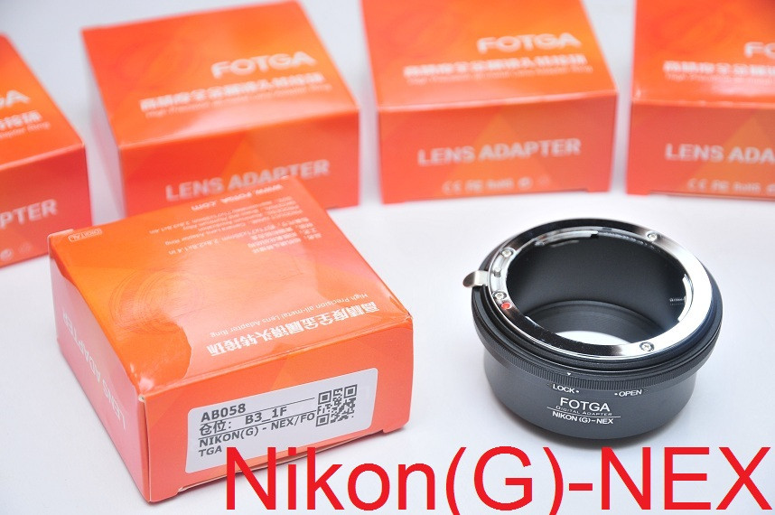 АДАПТЕР Nikon — NEX адаптер FOTGA з об'єктива Нікон G Ai Ais F на камеру Sony E mount з кільцем Керування Діа, фото 1