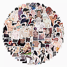 Набір наклейки з аніме хлопчиками, фото 7