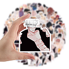 Набір наклейки з аніме хлопчиками, фото 3