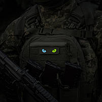 M-Tac нашивка Cat Eyes Laser Cut Ranger Green/Yellow/Blue/GID, фото 5