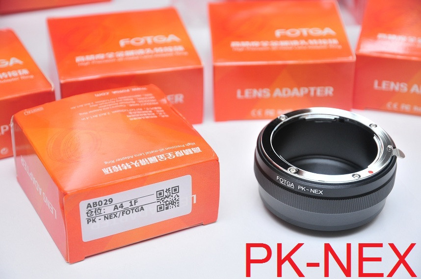 Адаптер Pentax PK — NEX адаптер FOTGA з об'єктива пітакс До камери Sony E mount, фото 1