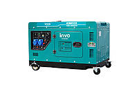 Генератор дизельний INVO DS-11000EA у кожусі, 10/11кВт, 220В у кожусі з електричним запуском, фото 4