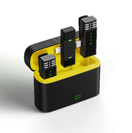 Петличні бездротові мікрофони для Android та iOS Iphone 15 Type-C, з шумопоглинанням