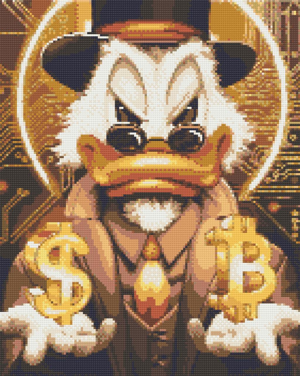 Алмазна мозаїка/вишивка Скрудж Макдак голд 40*50 см Орігамі OD 3320, фото 1