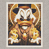 Алмазна мозаїка/вишивка Скрудж Макдак голд 40*50 см Орігамі OD 3320, фото 5