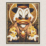 Алмазна мозаїка/вишивка Скрудж Макдак голд 40*50 см Орігамі OD 3320, фото 4