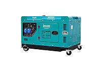 Генератор дизельний INVO DS-8000EA у кожусі, 7,5/8кВт, 220В з електричним запуском, фото 4