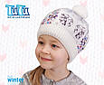 Шапка зимова 3D для дівчаток TuTu 37 арт. 3-003125, фото 2