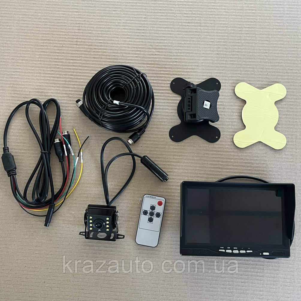 Монітор 7" DVR 1920*1080 AHD + камера заднього огляду + 20 м кабель підтримання SD-карти 892599